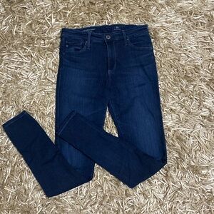 AG skinny high rise jeans